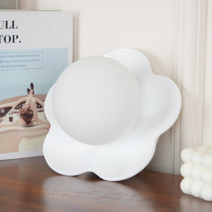Camille La Fleur Wall Lamp with Resin Flower Shade
