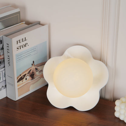 Camille La Fleur Wall Lamp with Resin Flower Shade