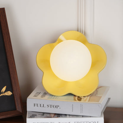 Camille La Fleur Wall Lamp with Resin Flower Shade