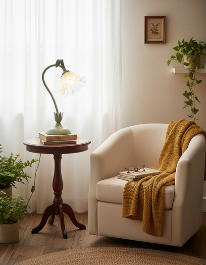 Isabelle Lily Flower Table Lamp with Elegant Floral Design
