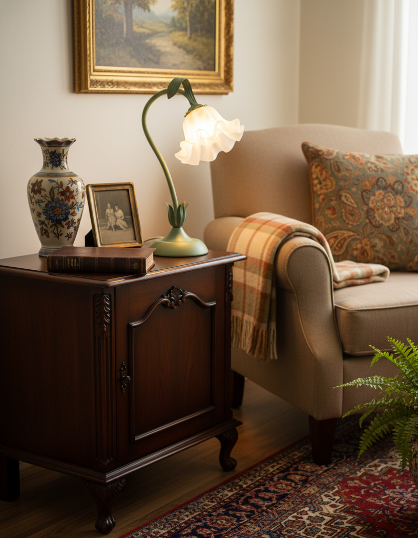 Isabelle Lily Flower Table Lamp with Elegant Floral Design