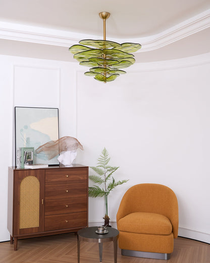 Amélie Lilypad Glass Chandelier