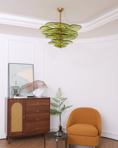 Amélie Lilypad Glass Chandelier