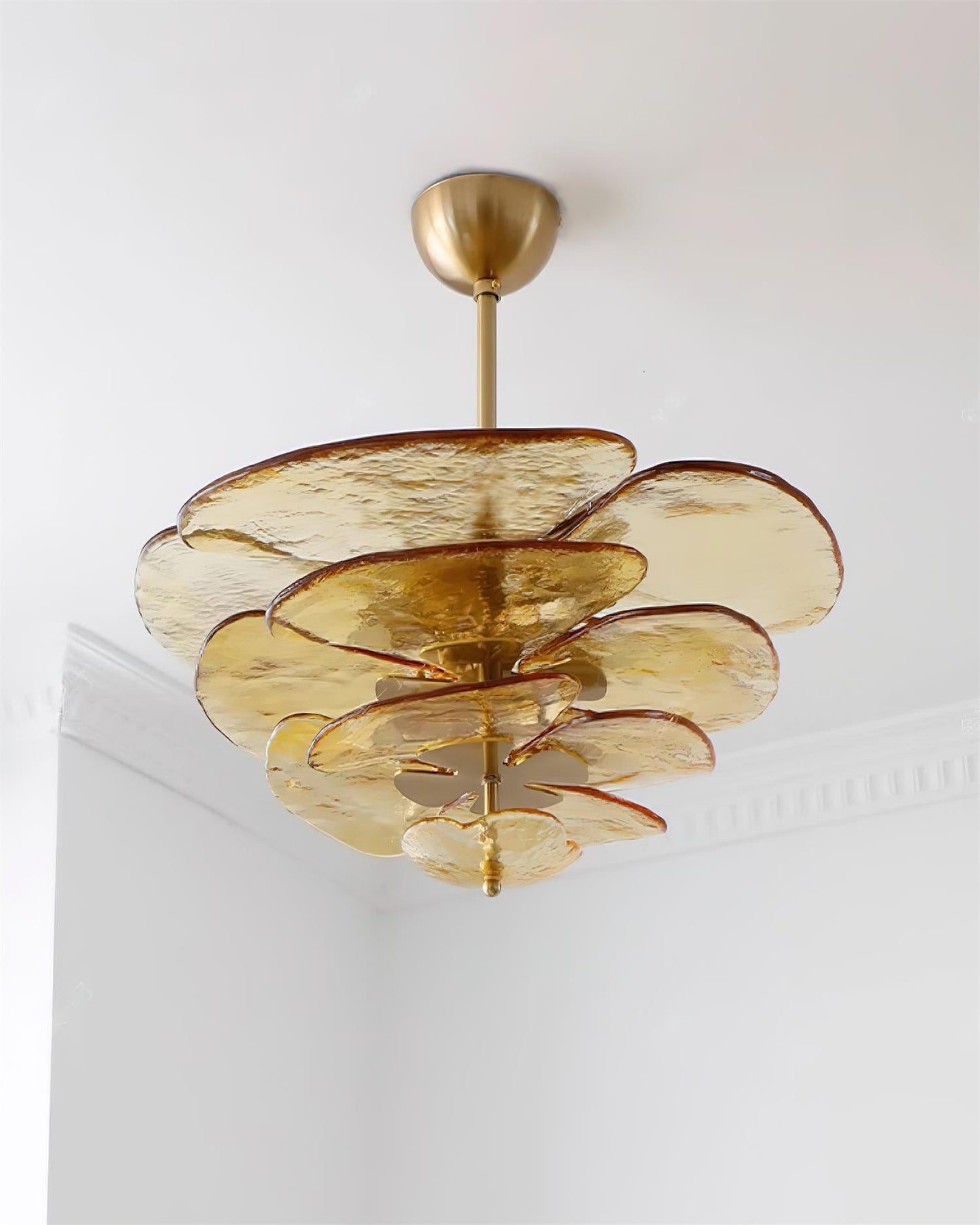 Amélie Lilypad Glass Chandelier
