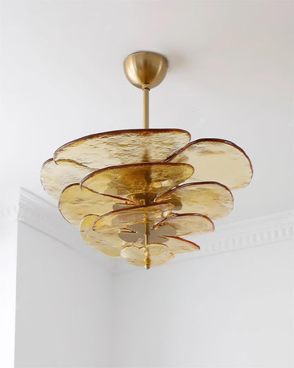 Amélie Lilypad Glass Chandelier