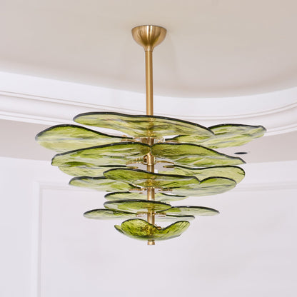 Amélie Lilypad Glass Chandelier