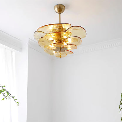 Amélie Lilypad Glass Chandelier