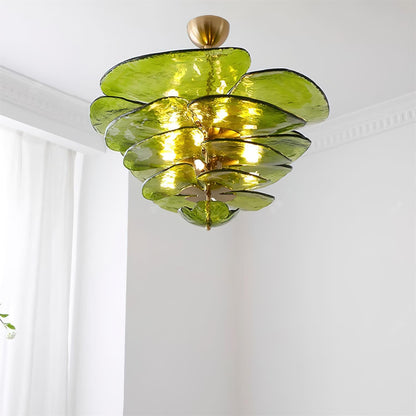 Amélie Lilypad Glass Chandelier
