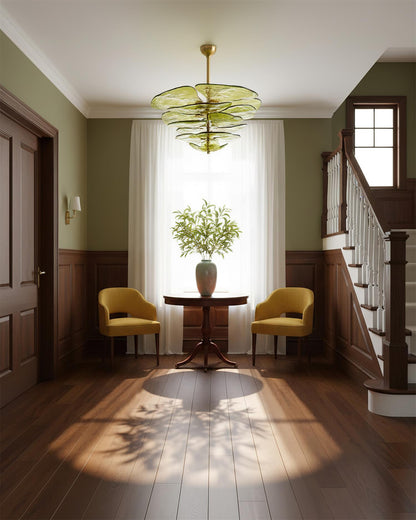 Amélie Lilypad Glass Chandelier