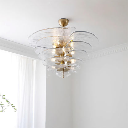 Amélie Lilypad Glass Chandelier