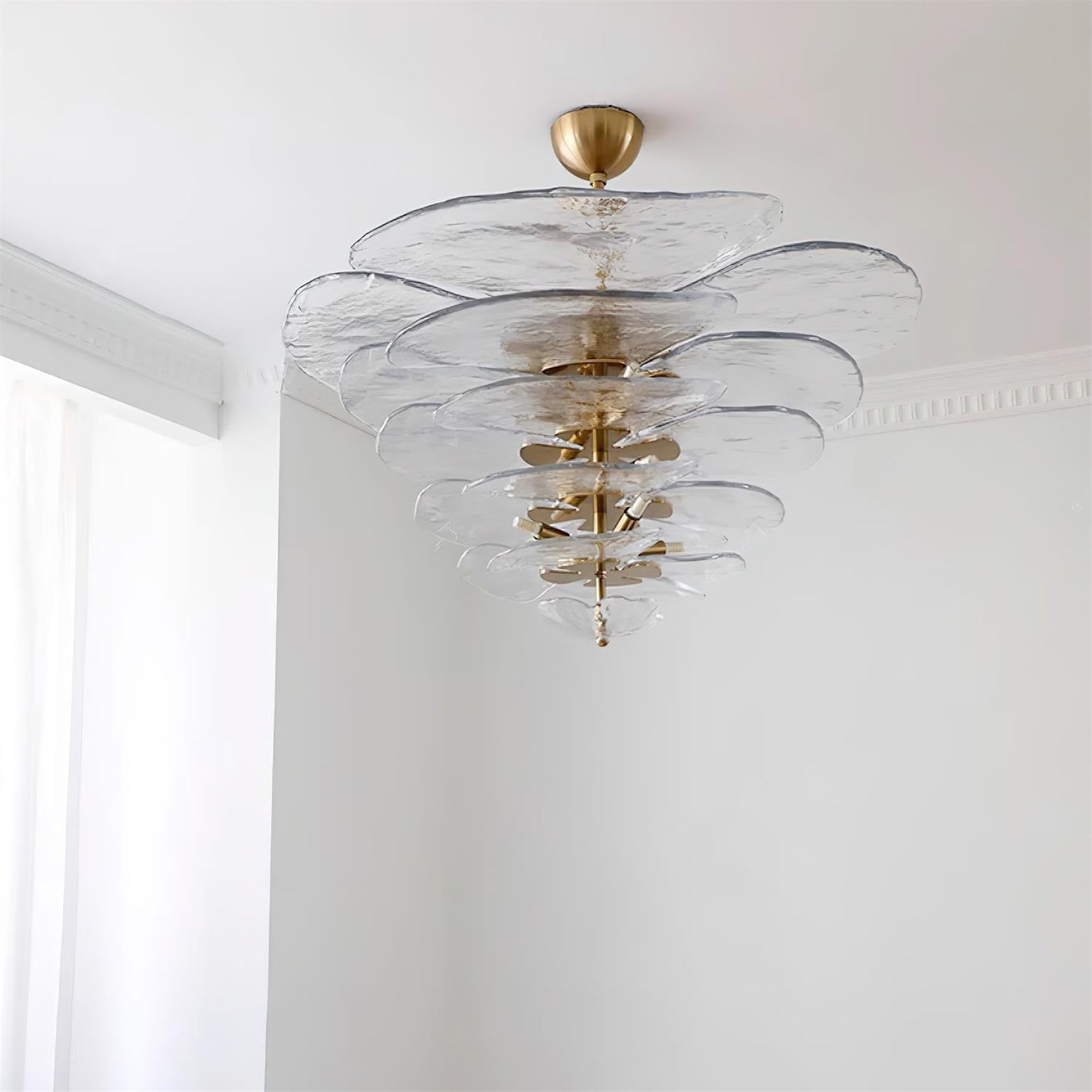 Amélie Lilypad Glass Chandelier