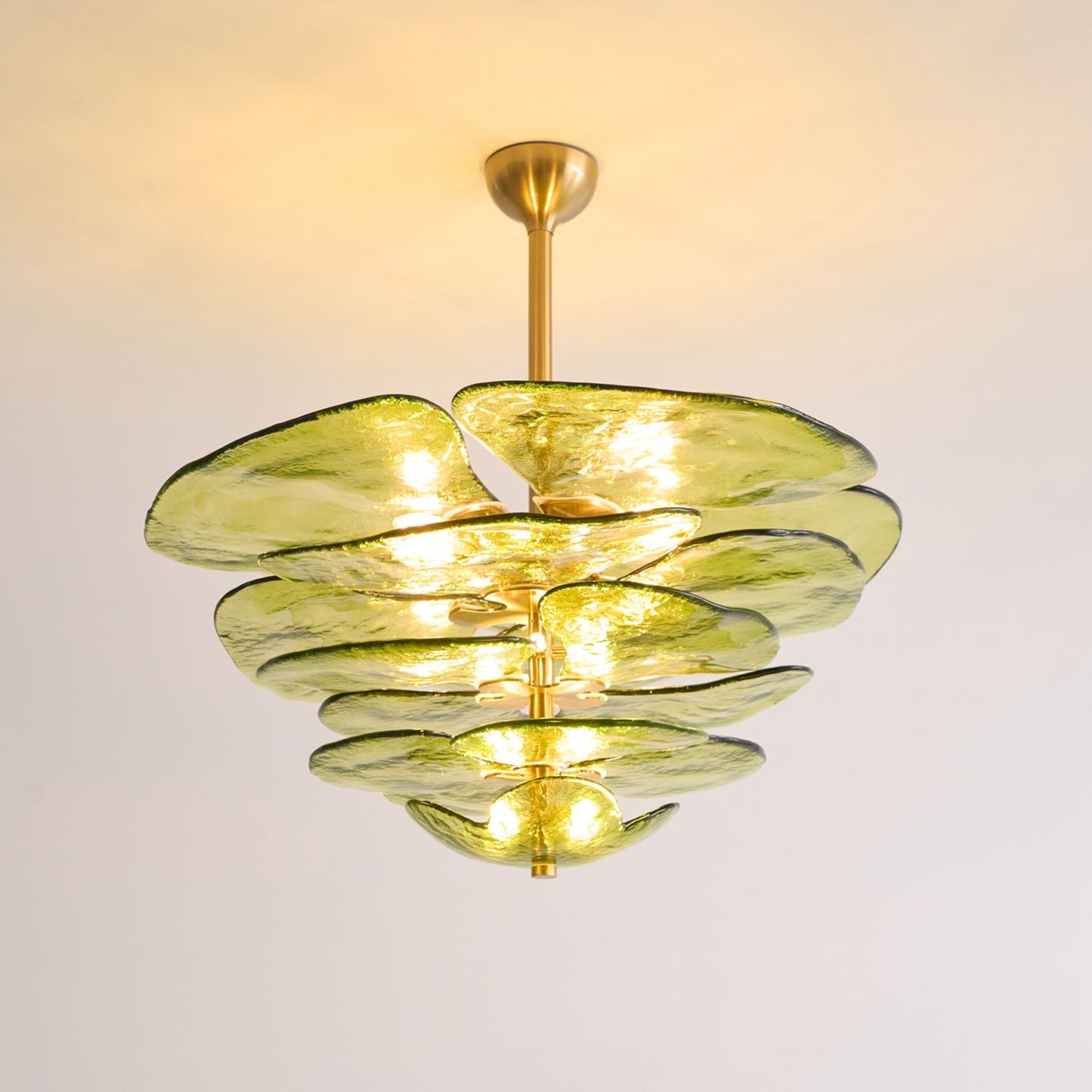Amélie Lilypad Glass Chandelier