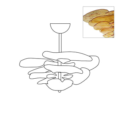 Amélie Lilypad Glass Chandelier