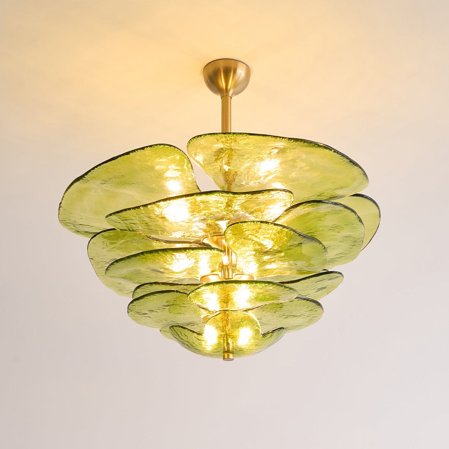 Amélie Lilypad Glass Chandelier