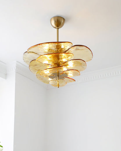 Amélie Lilypad Glass Chandelier