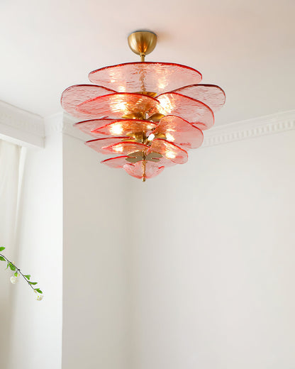 Amélie Lilypad Glass Chandelier