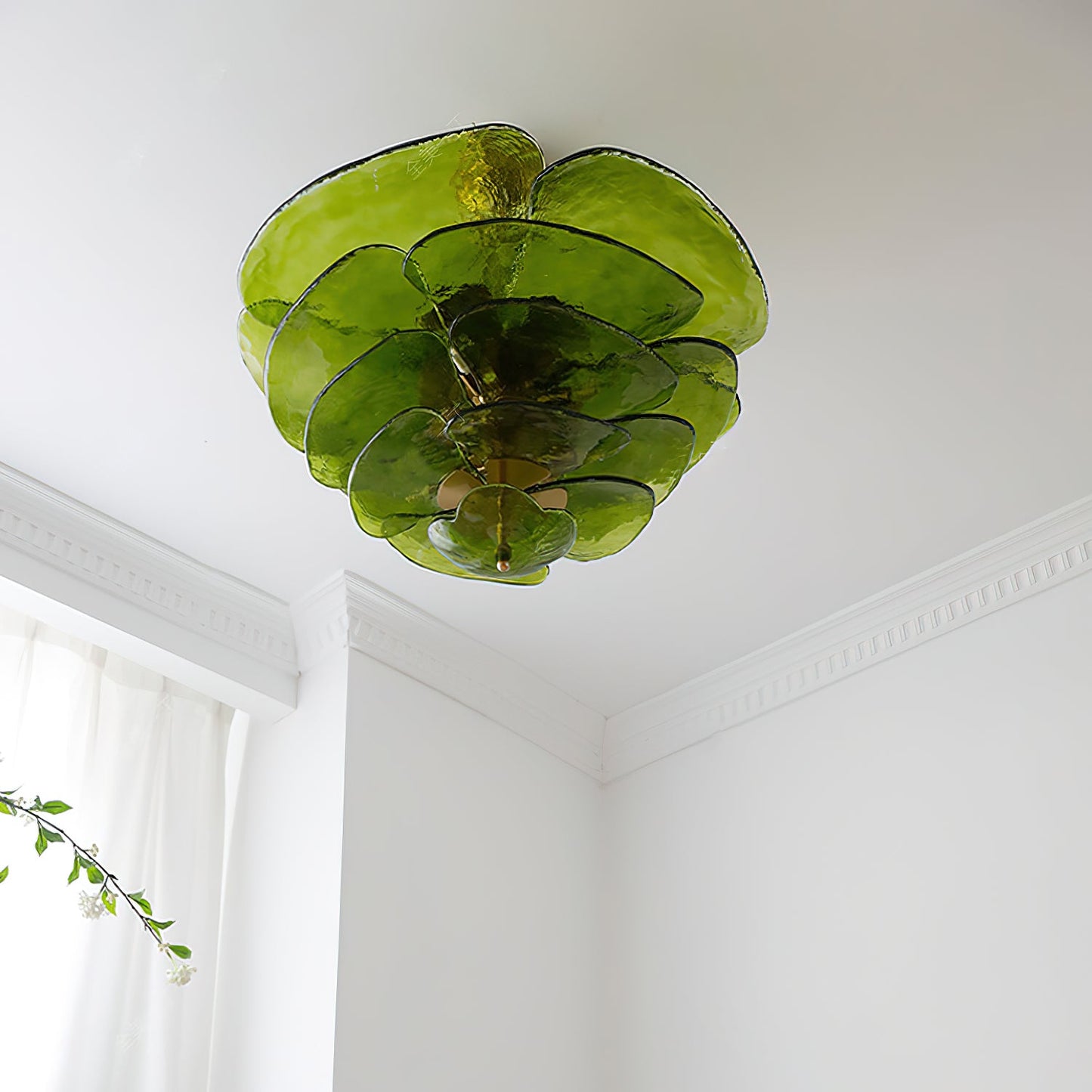 Amélie Lilypad Glass Chandelier