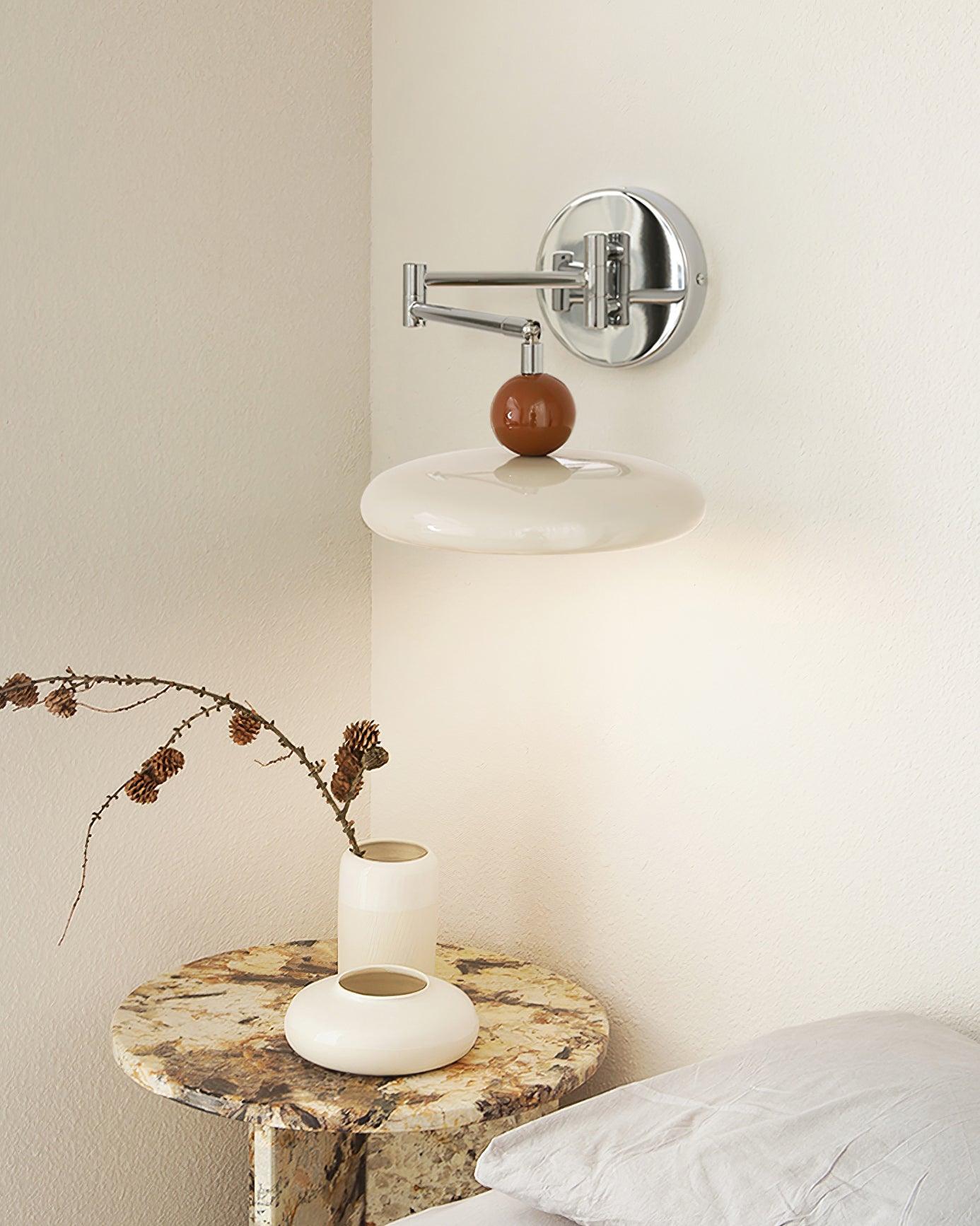 Élise Loa Plug In Wall Lamp Modern Metal and Acrylic LED Lighting