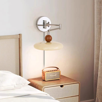 Élise Loa Plug In Wall Lamp Modern Metal and Acrylic LED Lighting