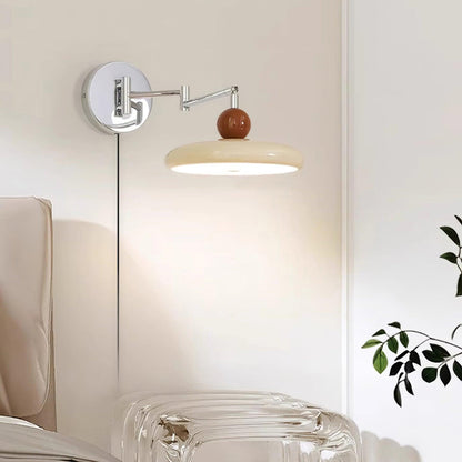 Élise Loa Plug In Wall Lamp Modern Metal and Acrylic LED Lighting