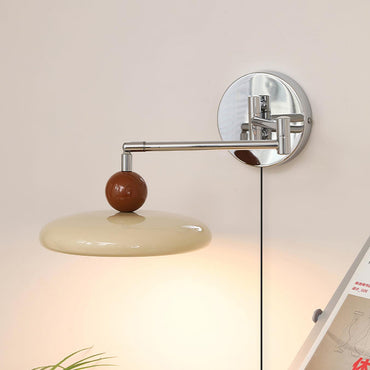 Élise Loa Plug In Wall Lamp Modern Metal and Acrylic LED Lighting
