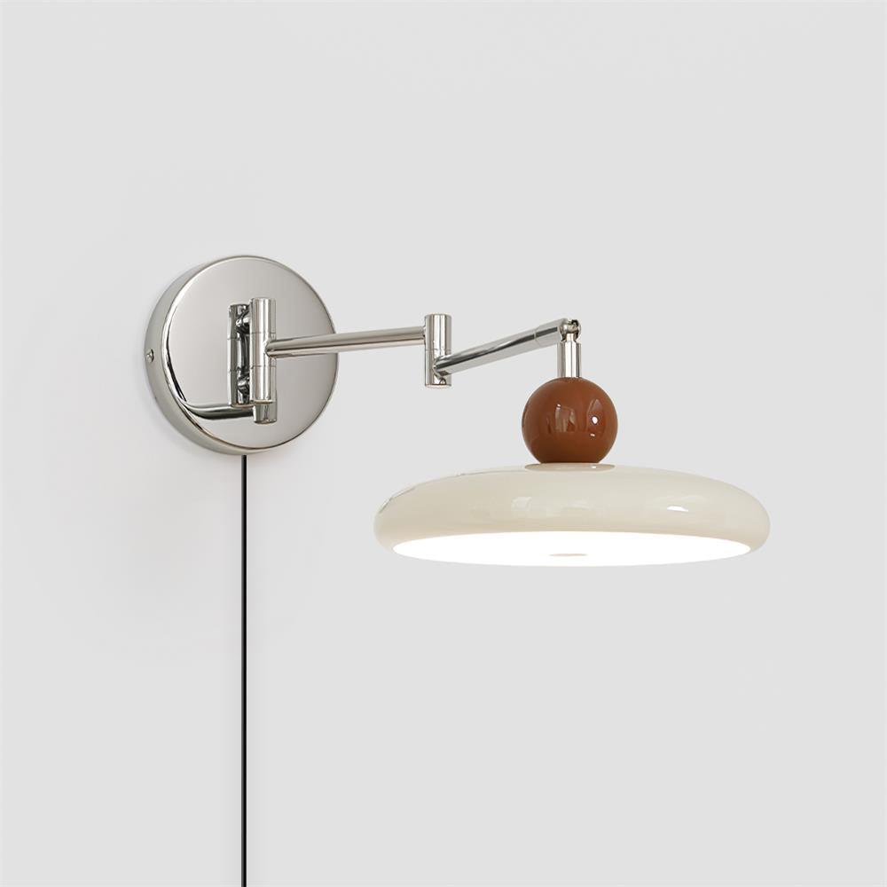 Élise Loa Plug In Wall Lamp Modern Metal and Acrylic LED Lighting
