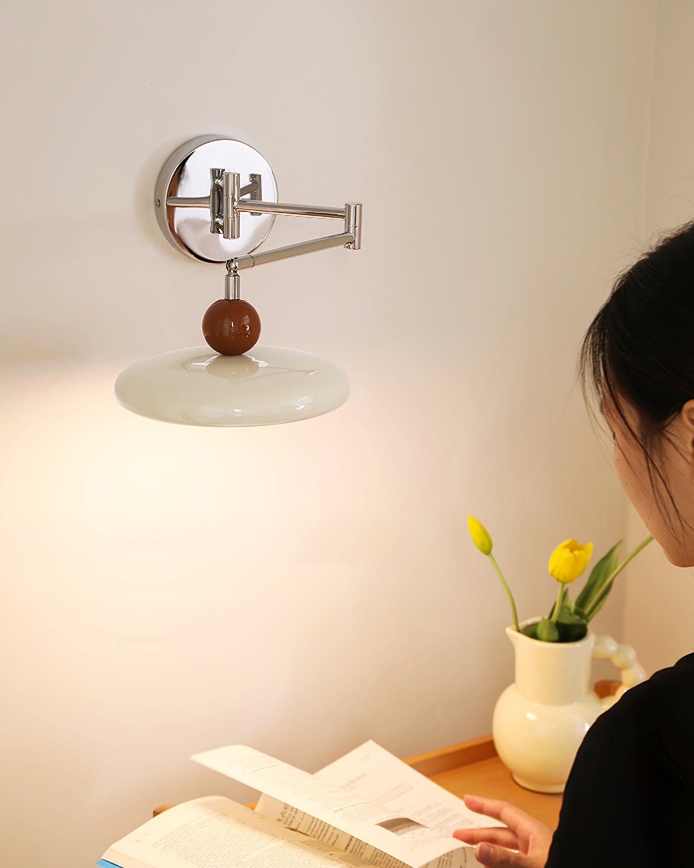 Élise Loa Plug In Wall Lamp Modern Metal and Acrylic LED Lighting