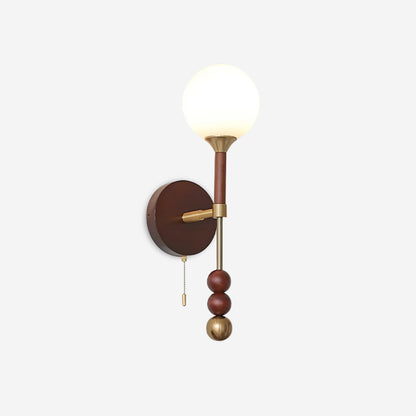 Élodie Lolli Plug-In Wall Lamp with Frosted Glass Orb