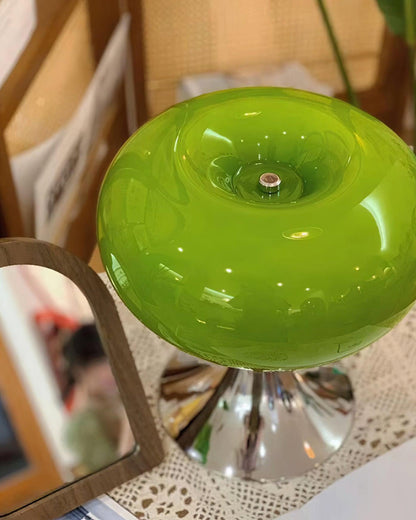 Adèle Lollipop Glass LED Table Lamp with Chrome Finish