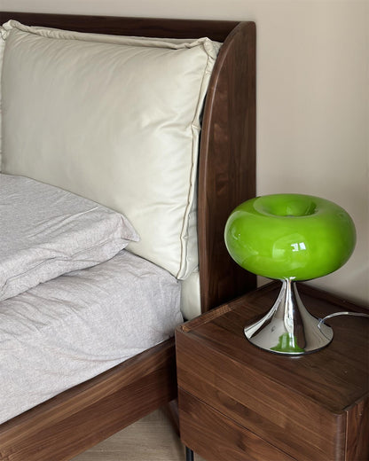 Adèle Lollipop Glass LED Table Lamp with Chrome Finish