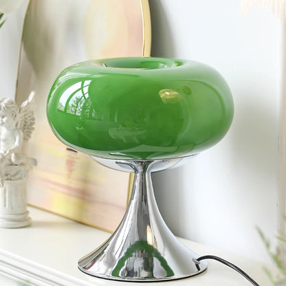 Adèle Lollipop Glass LED Table Lamp with Chrome Finish