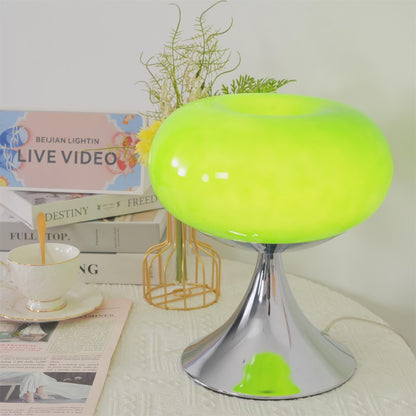 Adèle Lollipop Glass LED Table Lamp with Chrome Finish