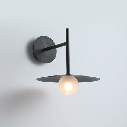 Élise Industrial Frosted Glass Wall Lamp