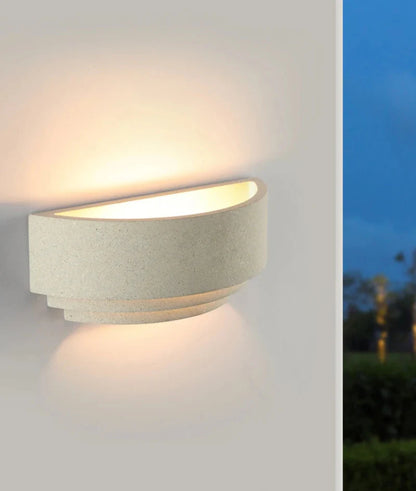 Camille Lume Stone Waterproof LED Wall Sconce