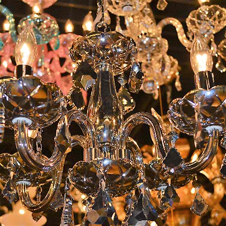 Isabelle Lumiere Chrome & Crystal Chandelier Light