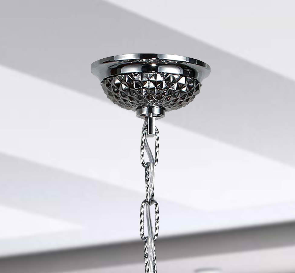 Isabelle Lumiere Chrome & Crystal Chandelier Light