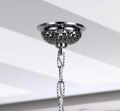 Isabelle Lumiere Chrome & Crystal Chandelier Light