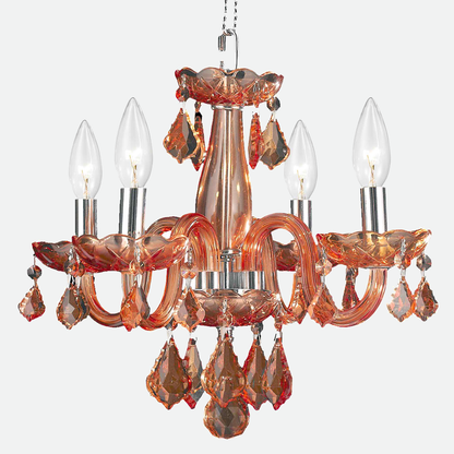 Isabelle Lumiere Chrome & Crystal Chandelier Light