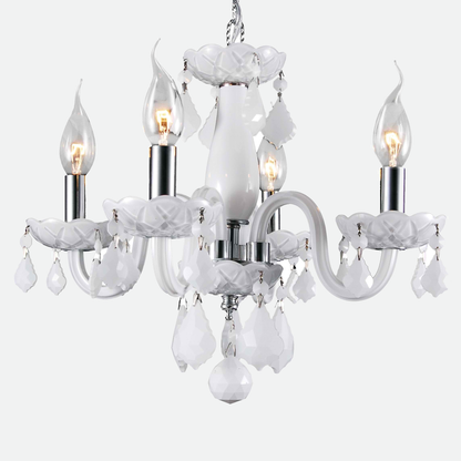 Isabelle Lumiere Chrome & Crystal Chandelier Light