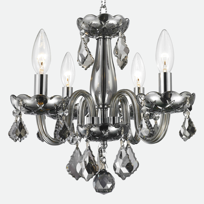 Isabelle Lumiere Chrome & Crystal Chandelier Light