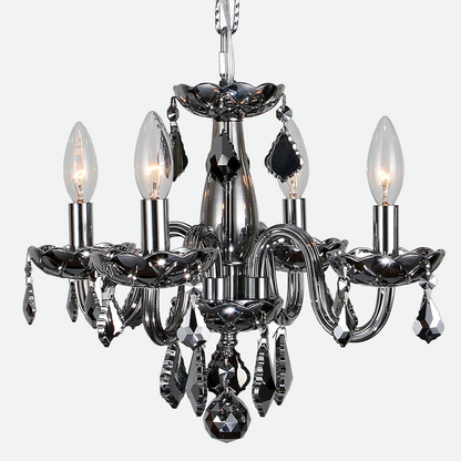 Isabelle Lumiere Chrome & Crystal Chandelier Light
