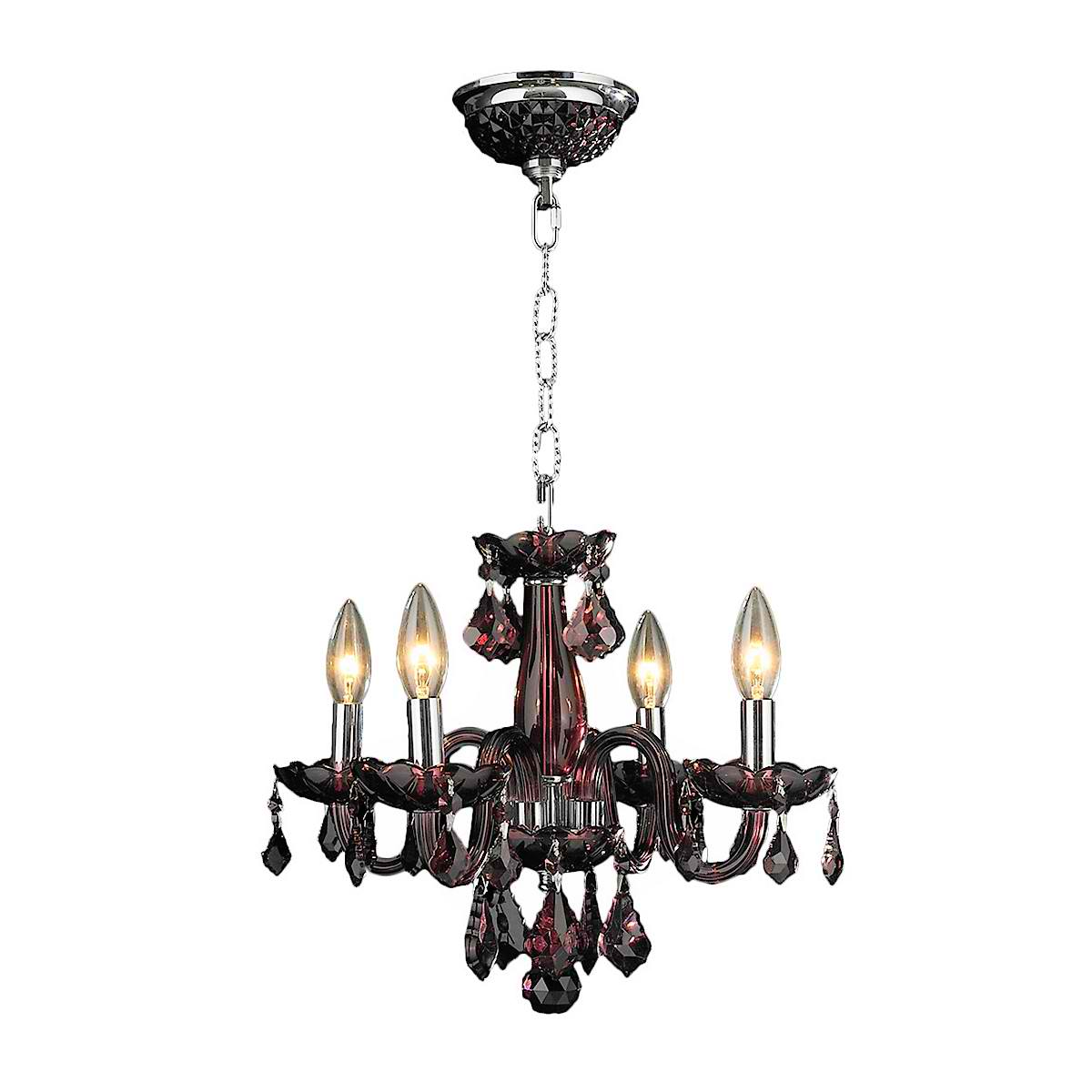 Isabelle Lumiere Chrome & Crystal Chandelier Light