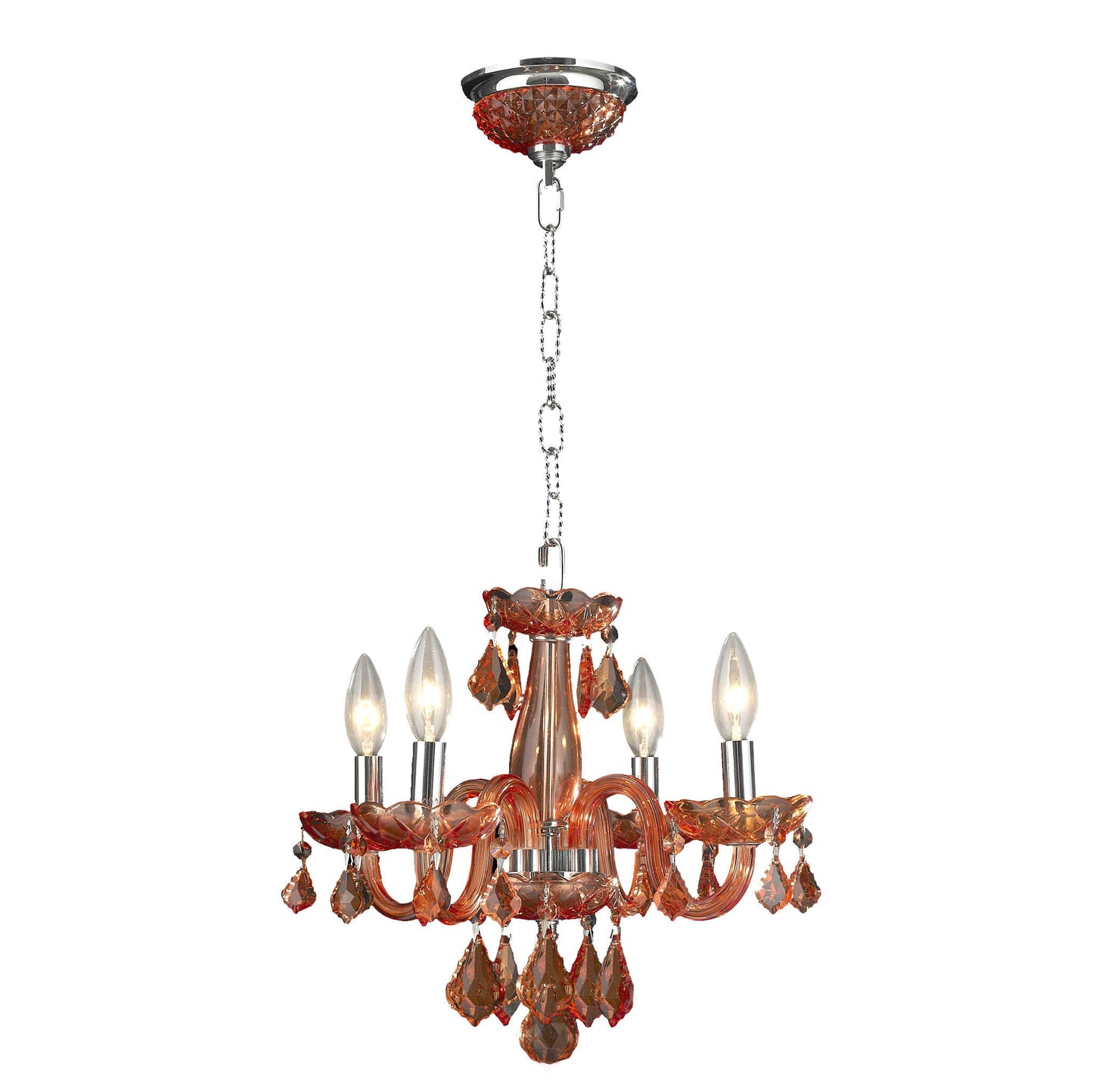 Isabelle Lumiere Chrome & Crystal Chandelier Light