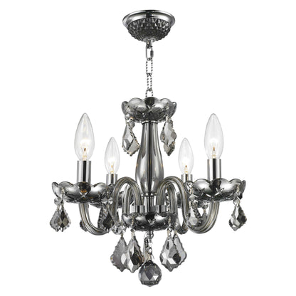 Isabelle Lumiere Chrome & Crystal Chandelier Light