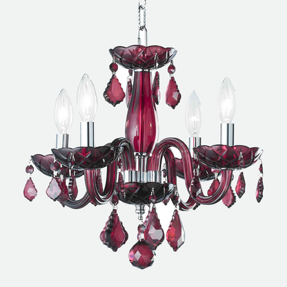 Isabelle Lumiere Chrome & Crystal Chandelier Light