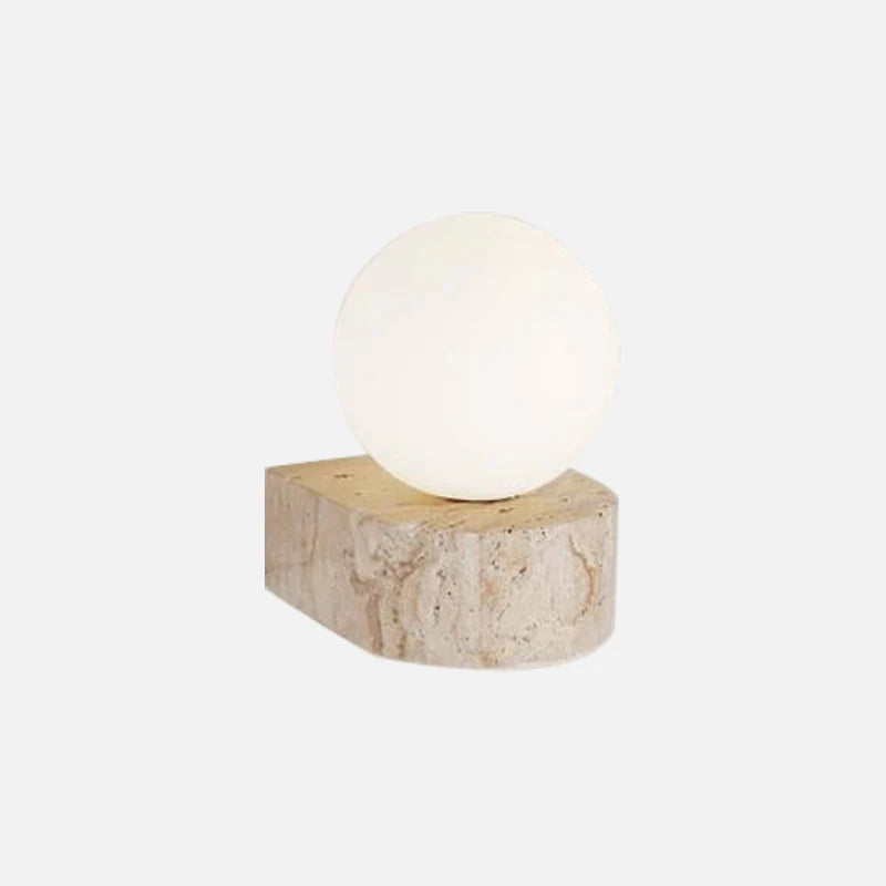 Élodie Luna Marble Globe LED Wall Sconce
