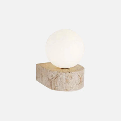 Élodie Luna Marble Globe LED Wall Sconce