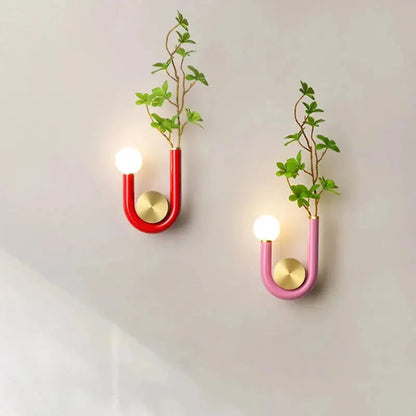 Élise Luna U-Shaped Wall Lamp Modern Color LED Sconce Light