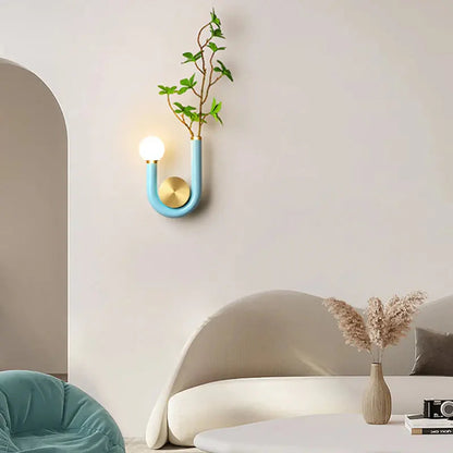 Élise Luna U-Shaped Wall Lamp Modern Color LED Sconce Light