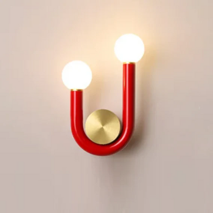 Élise Luna U-Shaped Wall Lamp Modern Color LED Sconce Light